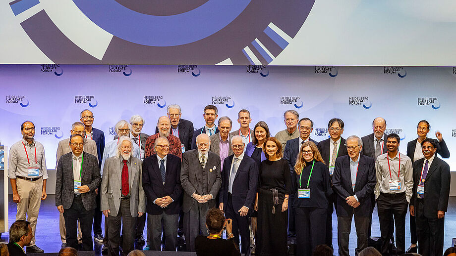 Opening 12th HLF, laureates and speakers on stage