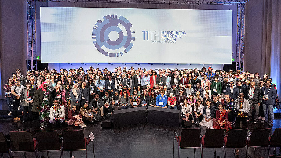 HLF guests on stage. Group photo.